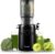 Fretta Entsafter, Slow Juicer mit 108 mm Breite und größerem Einfüllrohr, Füllvolumen für ganzes Gemüse und Obst, BPA-freier Entsafter aus Tritan-Material, einfache Installation, 200 W
