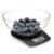 NUTRI FIT Digitale Küchenwaage mit 2-l-Schüssel, 5 kg/11 lbs Lebensmittelwaage zum Kochen, Backen von Unzen und Gramm, 4 Einheiten mit 0,1 oz/1 g Präzision, extra großes LCD-Display, Schwarz