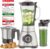 CASO B 1800 PowerBlender Set – Standmixer, 28.000 U/min, Glasbehälter 1,75 L, inklusive Trinkflasche und Zerkleinerer, Mixer Testsieger mit „Sehr gut“, Edelstahl