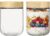 2 Stück 500 ml Mehrzweck-Einmachgläser mit Schraubdeckel, Meal-Prep-Gläser für Overnight Oats, luftdichte Gläser zum Aufbewahren, Marinieren und Vorbereiten von Mahlzeiten, Mehrzweck-Einmachglas