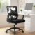 Ergonomischer Bürostuhl, Lordosenstütze, höhenverstellbar, Chefsessel, drehbar, Netzstuhl (schwarz – Premium)