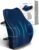 Travel Ease Ergonomisches Memory Foam Rückenkissen, Lendenkissen für Bürostuhl, Schreibtischstuhl, mit antistatischem, hautfreundlichem Bezug und für eine bequeme Sitzhaltung (Dunkelblau)