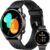 Runde Herren-Smartwatch mit integriertem GPS, 1,43 Zoll AMOLED Always-On-Display, 3ATM wasserdichte Fitnessuhr, 100+ Sportmodi, Herzfrequenz-/SpO2-/Schlafmonitor, Schrittzähler, iOS/Android, Schwarz