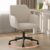 Schreibtischstuhl, Bürostuhl, Heimbüro, Drehstuhl, Samt-Make-up-Stuhl mit Armlehnen, Rollen, ergonomisch, bequem, Damen, Mädchen, Schminkstuhl, höhenverstellbar, Schlafzimmer, Heimbüro, Weiß