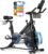 MERACH PRO Heimtrainer Fahrrad mit 8KG High-Inertia Schwungrad für Optimierte Laufruhe, Leises Magnetbremssystem, Verstärkter H-Rahmen, Stoßdämpfender Luftkissensattel, Eigene App, Bis 150KG