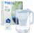 BRITA Style Öko-Wasserfilterkanne Gletscherblau (2,4 Liter) inklusive 1 Maxtra Pro All-in-1-Kartusche nachhaltig/reduziert Kalk, Chlor und Verunreinigungen