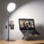 Ringlicht mit Ständer, Schreibtischlampe mit 3 Farbtemperaturen und 10 Helligkeitsstufen, CRI>97,8 Streaming-Licht für YouTube Tiktok Videokonferenzen Home Office