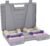 HOMCOM Hantelset 4 Paar 0,5kg-10kg Hanteln mit Koffer, Hantel-Set aus Gusseisen, Hexagon Hanteln Set, Kurzhanteln für Männer Frauen, Hanteln für Fitnessstudio, Krafttraining