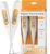 Digitales Fieberthermometer, Rektal, Oral, Achselthermometer Fieberthermometer für Baby Kinder Erwachsene, Genaue und Schnelle Ablesungen, Wasserdichte Sonde (orange-2 Packungen)