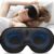 Umisleep 2026 gewichtete Schlafmaske für Männer und Frauen, 3D-Augenmaske, Schlafmaske zur Druckentlastung, 100 % lichtblockierende Schlafmaske mit verstellbarem Riemen für Reisen, Yoga, 120 g, Schwarz