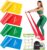 GYMERK Fitnessbänder Set 4er, 1,8M/2M Fitnessband, 4 Widerstandsstufen mit Übungsposter, Gymnastikband mit Tragetasche & Übungsanleitung, Ideal für Yoga, Pilates, Muskelaufbau