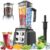 Teendow Standmixer, 1800 W Smoothie Maker, Tischmixer mit 2,0 Liter Behälter + 600 ml Kaffeemühle, geeignet zum Zerkleinern von Eis und gefrorenen Früchten, BPA-frei (Silber)