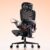 SIHOO Ergonomischer Bürostuhl, Schreibtischstuhl mit dynamischer 4D-Lendenwirbelstütze, breiter Kopfstütze und klappbaren Armlehnen, 90–135° neigbar, Schwarz