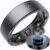 Smart Ring Edelstahl Smart Ringe für Männer Frauen 5 ATM Wasserdicht Fitness Ring Tracker Android iOS Fitness Ring Schlaf Tracker Herzfrequenzmesser Schlafring Fitness Tracker Schrittzähler Gesundheitsring