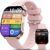 2026 Damen-Smartwatch mit EKG + HRV/BMI/Mikro-Gesundheitscheck, 2,2-Zoll-Upgrade-Gesundheitsuhr mit 3D-gebogenem Display und 24-Stunden-Herzfrequenz-Schlafmonitor für Android/iOS