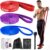 Widerstandsbänder-Set, Fitnessbänder, 3 verschiedene Stufen von Widerstandsbändern für Krafttraining, Stretching, Calisthenics, Cross-Fitness, Pilates, Yoga