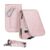 MEDMAX Hülle für Freestyle Libre 3/2 / Libre Reader Blutzuckermessgerät, Tasche mit Halshalter zum Umhängen, Kunstleder-Schutzhülle mit Karabiner-Clip für Diabetiker (Roségold)