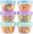 6 Stück Kleine Gefrierdosen mit Deckel 120ml, Auslaufsichere Mini Vorratsdosen BPA-frei, Stapelbare Frischhaltedosen & Gefrierbehälter für Snacks, Saucen, Babybrei & Meal Prep (5,5 x 7,5 cm)