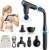 Massagepistole,Muskel Percussion Massagegerät mit Turbo-Beating-Modus,Geräuscharm Massage Gun/Pistole mit Verlängerungsgriff,Tragbar Faszienpistole für Rücken,Schulter,Körper,Entspannung