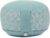 Bodhi Rondo Meditationskissen, abnehmbarer Bezug aus 100 % Baumwolle, Bio-Dinkelfüllung, Höhe 14-20 cm, praktischer Tragegurt, Maharaja-Kollektion (Mineralblau RAJA/Silber Uni)