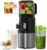 Slow Juicer 400 W mit 152 mm extra großem Einfüllschacht für ganze Früchte und Gemüse, hohe Saftausbeute, 3-in-1-Sieb (Saft, Sorbet und Nussmilch), BPA-frei, spülmaschinenfest, 1,8 l