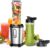 Mixer, 500W Mini Standmixer & Smoothie Maker mit 2 x 600 ml Flaschen, BPA-freies Tritan, tragbarer Mixer Smoothie Maker aus Edelstahl, 4 Blatt zum Shaken, Smoothie, Silber (Silber)