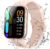 Parsonver Damen Smartwatch mit 5ATM Wasserdicht, Sportuhr zum Schwimmen, 1,8 Zoll HD Fitnessuhr Damen mit 100+ Sportmodi, Herzfrequenz- und Schlaftracking, Smartwatch für Android & iOS, Roségold, FF2