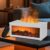 Kamin-Aroma-Diffusor mit Fernbedienung, 280 ml Flammendiffusor für ätherische Öle mit 7 Arten von LED-Lichtfarben mit Timer, Diffusor für ätherische Öle für Zuhause, Büro, Schlafzimmer, Spa