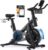 MERACH Heimtrainer Fahrrad mit verstellbarem Widerstand, Leises Hometrainer Fahrrad mit verbessertem LED-Monitor, Tablet-Halterung, Indoor Cycling Bike für Kardiotraining zu Hause, Eigener App, Bis 136KG