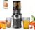 Entsafter, Slow Juicer mit 130 mm breitem Einfüllrohr für ganzes Gemüse und Obst, Testsieger, Tritan BPA-frei, 220 W elektrischer Entsafter, leicht zu reinigender Entsafter, inklusive Saftrezepten