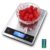 Küchenwaage digital 15 kg, Küchenwaage digital wasserdicht mit LCD-Display, multifunktionale Lebensmittelwaage, hohe Präzision bis 1 g, Tara-Funktion, Touch-Taste, großes Edelstahl-Panel