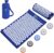 Akupressurmatte mit Kissen für Massage und Schmerzlinderung (Das Original), blaues Nadelmatten-Set zur Entspannung für Nacken, Rücken, Füße, Yantra-Matte, Stachelmatte für Meditation