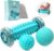 BOENFU Igelball Fußmassageball 3er Set Fußmassageroller Faszienball für Füße, Innovativer Fußmassageroller Fußigelball zur Linderung von Muskelkater