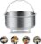 Kasanni Dampfgareinsatz 304 Edelstahl Dampfkorb, Dampfgareinsatz für Topf, Dampfgareinsatz 20 cm, polierter Edelstahl für Töpfe, Kochtöpfe, Schnellkochtopf, Dämpfen von Gemüse, Früchten, Eiern