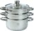 KARL HAUSMANN Dampfgartopf – 2,4 L – 18 cm – Silber Dampftopf Edelstahl Induktion – Topf mit Dampfgareinsatz – Kartoffeldämpfer – Dampfgartopf – Dampfgartopf Kochen