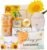Sonnenblumen-Geschenk für Freundin, Gute Besserung Geschenke | Geschenkkorb Sunshine & Wellness Geschenkset, Geburtstagsgeschenk für Freundin, Kollegin, Frauen, Gute Besserung