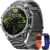 Herren Smartwatch 1,52 Zoll HD Smart Watch mit 500 mAh langer Akkulaufzeit, 114+ Sportmodi, Fitnessuhr im Militärstil mit Herzfrequenz/Schrittzähler/Schlafmonitor/Taschenlampe, Android iOS Herrenuhren