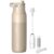 BRITA LARQ iQ Digitalfilter-Wasserflasche Beige (1 L) inklusive Trinksystem-Tracking (App), Aktivkohle-Wasserfilter und UV-C – neutralisiert 99,99 % Bakterien und filtert Mikroverschmutzung, PFAS und mehr