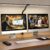 Doppelkopf Schreibtischlampe LED Dimmbar 24W 80cm Klemmbar Tageslichtlampe Schreibtischlampe Schwanenhals Büro Tischlampe Augenschutz Arbeitsplatzleuchte Monitorlampe, Schwarz