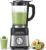 AMZCHEF Standmixer Gas-Smoothie-Maker mit Glasbehälter und 6-Klingen-System – Hochleistungsmixer 1200 W für Smoothies, Eis und Shakes, 5-Stufen-Steuerung mit Impuls und Selbstreinigung