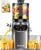 Entsafter, 450 W Slow Juicer, Entsafter mit 156 mm großem Einfüllschieber für ganzes Gemüse und Obst, Entsafter Gemüse und Obst, Testsieger 3 L Füllvolumen, Kaltpressung, hohe Saftausbeute | 3L Füllvolumen, Kaltpresse, Hohe Saftausbeute, BPA-Frei, Für Ganzes Gemüse und Obst
