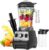 OMMO 1,8 L Standmixer Hochleistungsmixer, Smoothie Maker, 300 ml To-Go-Becher, 6-Wege-Metallmesser, Pulse-Funktion, max. 1800 W, Becher BPA-frei, Eis-Crusher, Protein-Shake-Mixer