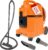 Hitachi CV-400 Pro Staubsauger mit HEPA-Filter 7,5 L, beutellos – Profi-Bodenstaubsauger 880 W, leise 74 dB, 13 m Radius, Teppichdüse & Zubehör, Gewerbestaubsauger für Haushalt und Industrie (Orange)