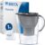 Brita Marella Wasserfilterkanne, 1x Maxtra Pro Pure Performance Kartusche | Grau, 2,4 l, davon 1,4 l Filterwasser, Filterkanne passt in den Kühlschrank, Brita Memo, Klappdeckel, filtert PFAS, Metalle, Chlor