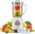 SHARDOR Standmixer, Smoothie Maker mit 6 Edelstahlklingen, 1,25 L Glasbehälter, 2 Geschwindigkeiten + Pulse, Mixer Hochleistungsmixer für Smoothies, Eis, Nüsse & Babynahrung, 700 W