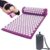 Akupressurmatte mit Kissen, Nagelmatte, Akupunkturmatte, Fakirmatte, Akupunkturmatte, Nadelstimulationsmatte, Stachelmatte, Nadelmatte, Akupressurmatte für wohltuende Entspannung und Massage (Rosenrot)