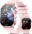 Damen-Smartwatch mit EKG-/Schlafmonitor, BMI, HRV, LED-Licht, 2,0 Zoll, Gesundheitsuhr mit 24-Stunden-Blutdruckmessung, SpO2, Harnsäure, Herzfrequenzmesser, Körpertemperatur, SOS-Notruf, Fitness