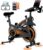 CURSOR FITNESS Heimtrainer Fahrrad, Indoor Spinning Bike | Ergometer mit Pulsmessung & LED-Anzeige, Hometrainer für Zuhause, Komfortabler Sitz, Bis 136KG