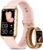 Damen-Smartwatch, 1,47-Zoll-Fitness-Tracker mit 25 Sportmodi, SpO2, Herzfrequenz-Schlafmonitor, Aluminiumgehäuse in Gold, Ultra-Akkulaufzeit, wasserdichte IP68-Fitnessuhr für iOS Android