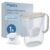 Brita Wasserfilter Krug Style Essential, 1x Maxtra Pro Pure Performance | Sand, Filterkanne passt in den Kühlschrank, 2,4 l, davon 1,4 l Filterwasser, Smart Light LED, Klappdeckel, filtert Verunreinigungen